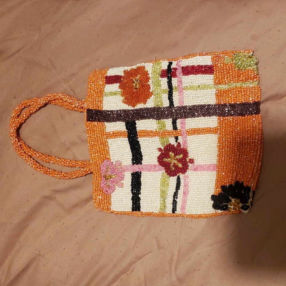 Hand Beaded Purse Made in India